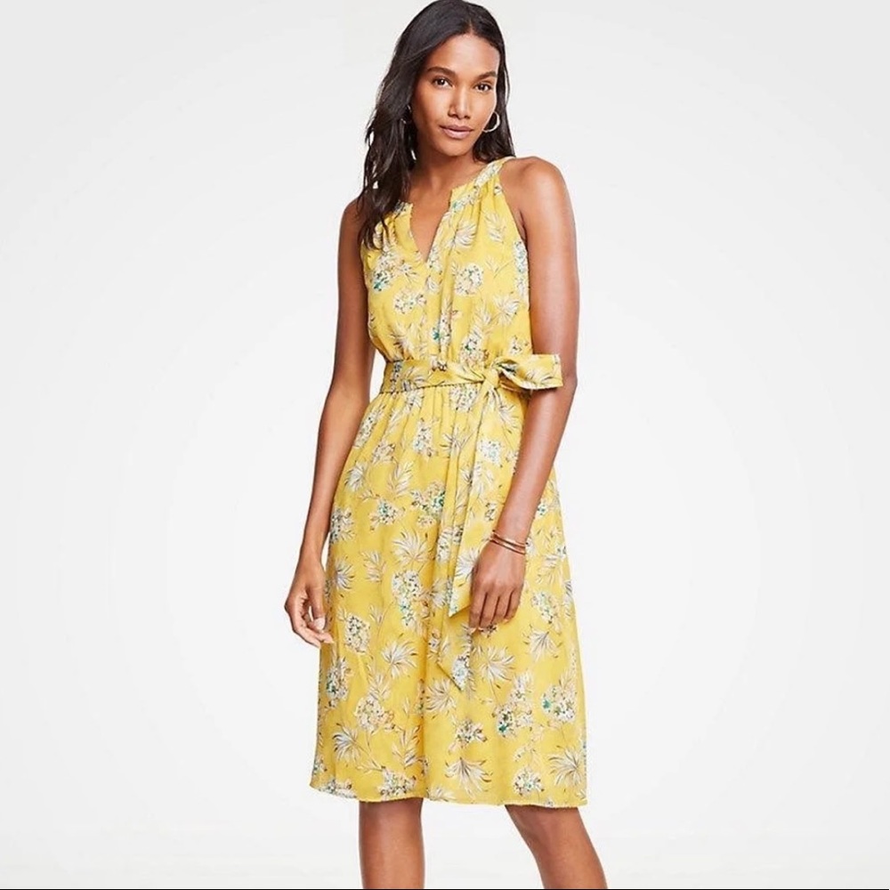 Ann Taylor LOFT floral midi dress